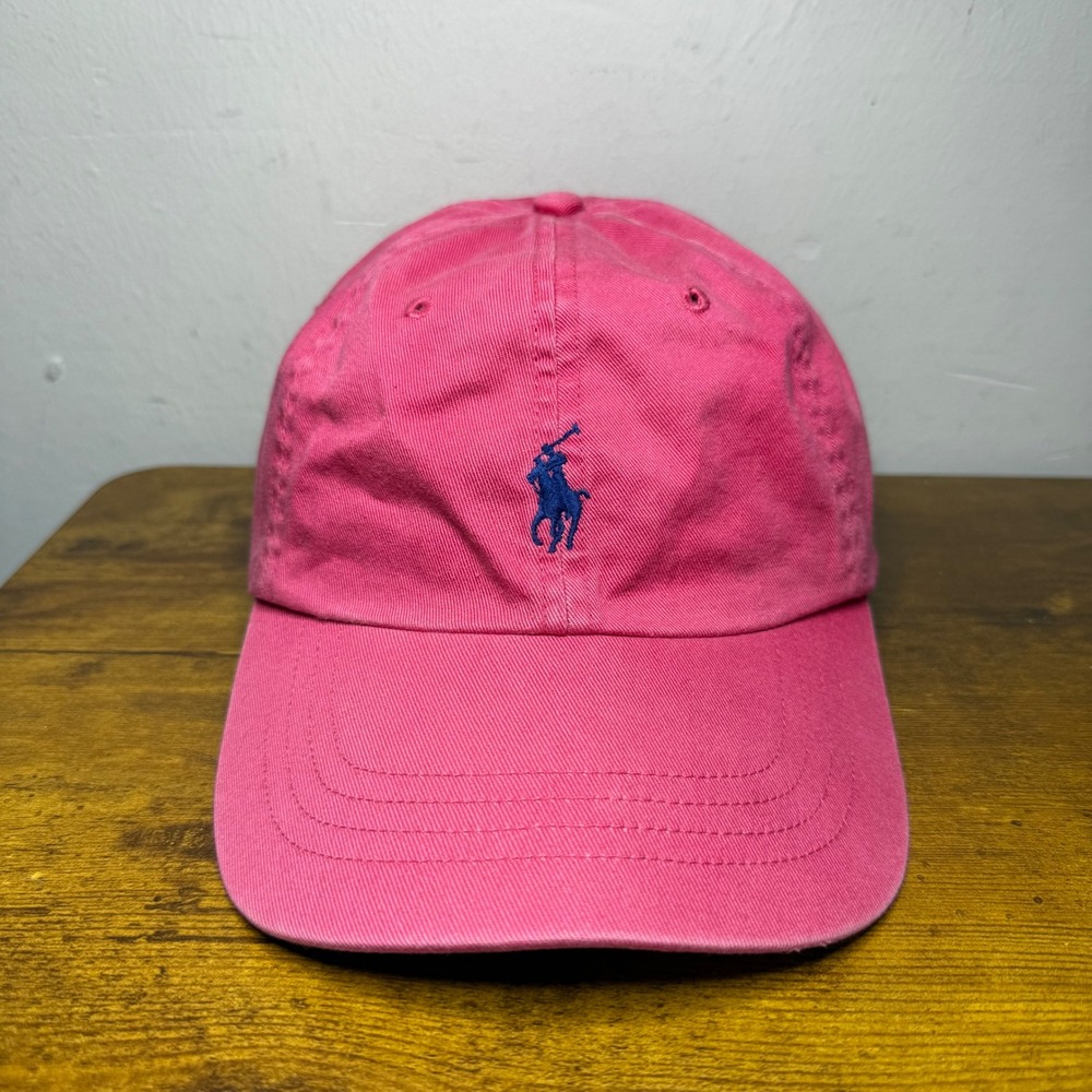 Polo Ralph Lauren Pony Logo Adjustable Hat Women Size OS Pink Baseball Cap